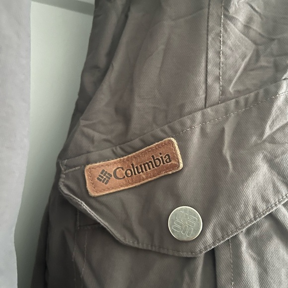 COLUMBIA Women's Grey Long Line Sherpa Hood Outdoor Parka Jacket Coat Small - Picture 5 of 7